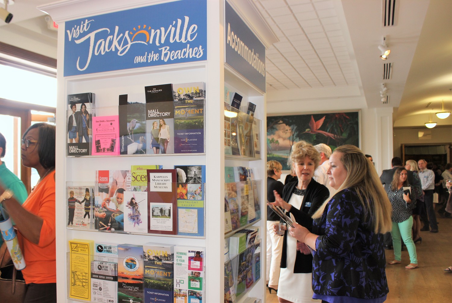 Visitors at the Beaches Museum & History Park explore Visit Jacksonville’s new Beaches Visitor Center.
